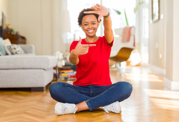 Person in home picturing home projects