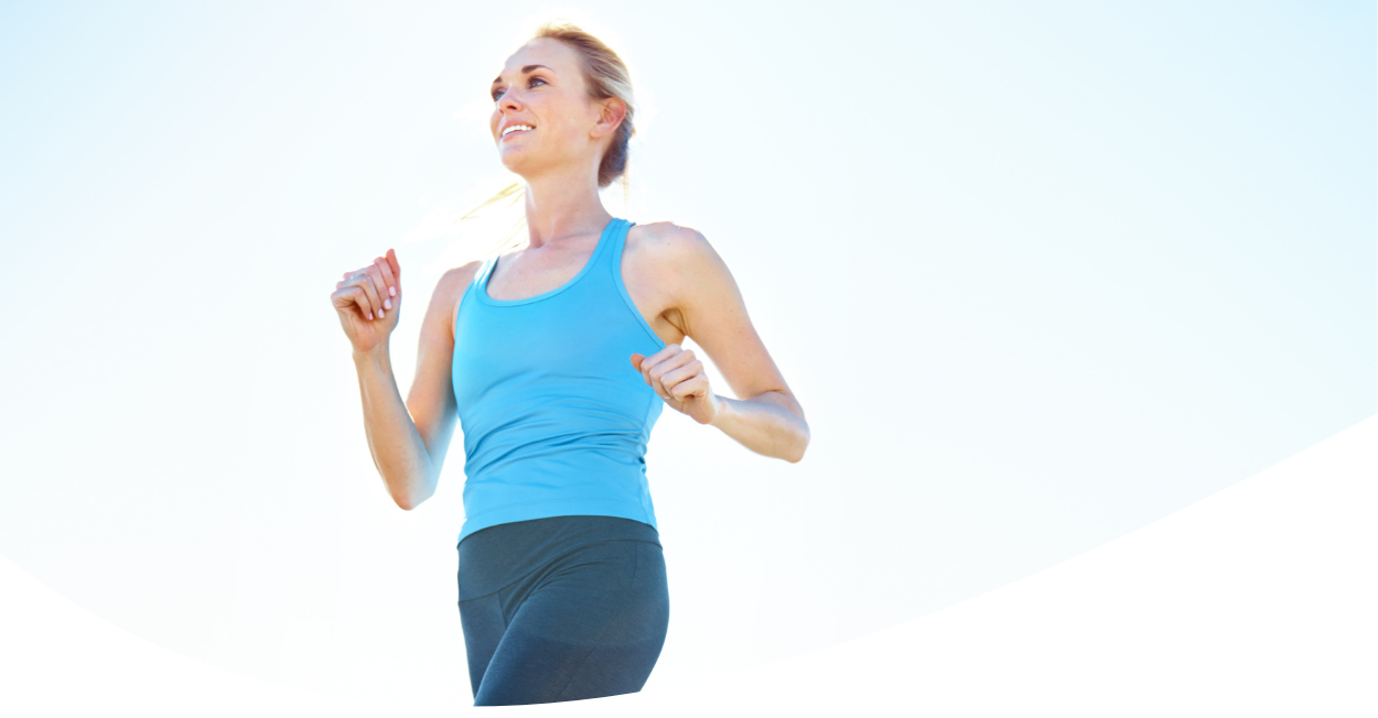 woman jogging