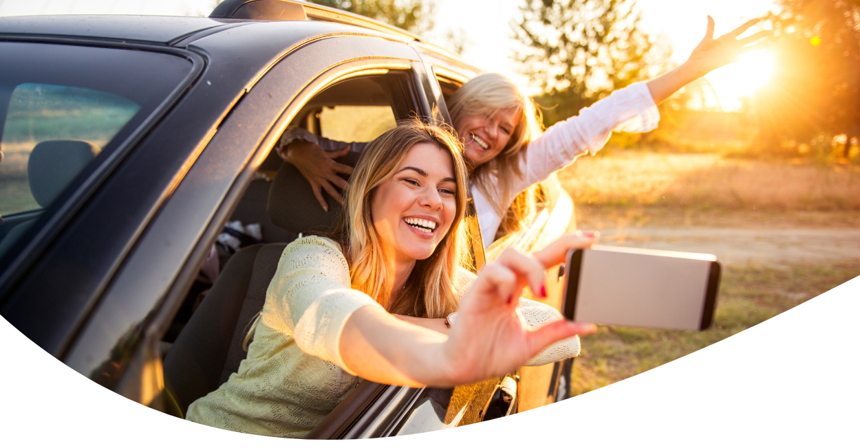 Family on a roadtrip