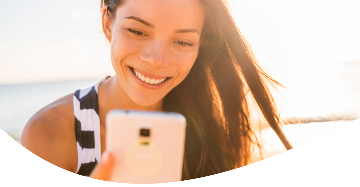 person on smartphone